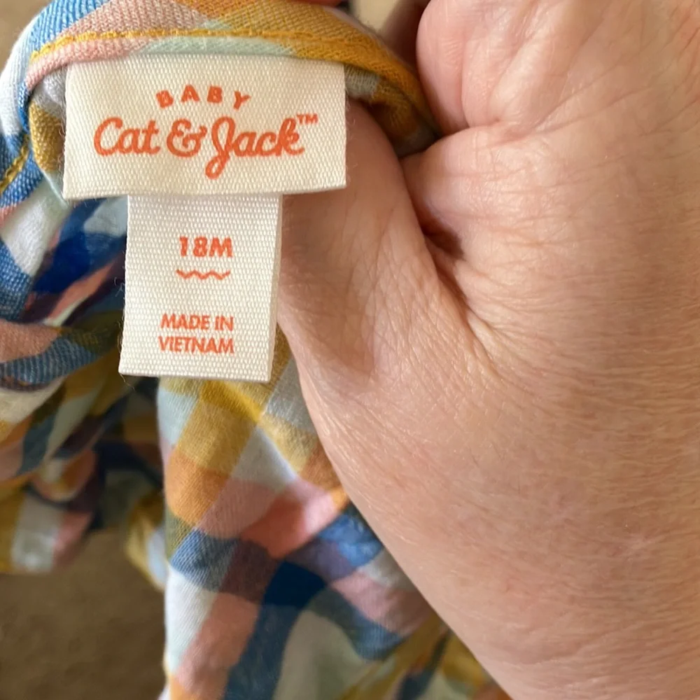 FINAL MARKDOWN NWT cat and jack snap crotch one piece 18 months